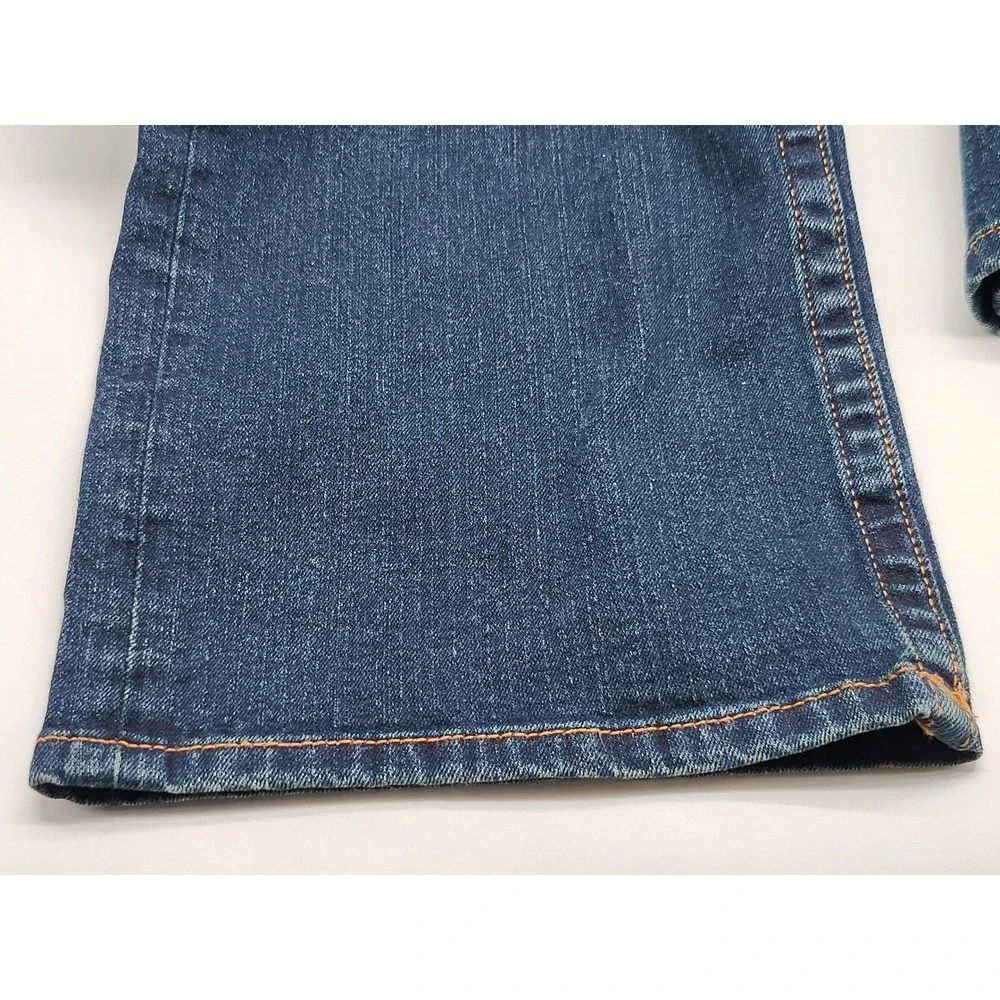 True Religion Ricky Relaxed Straight Flap Pocket Dark Wash Jeans Mens